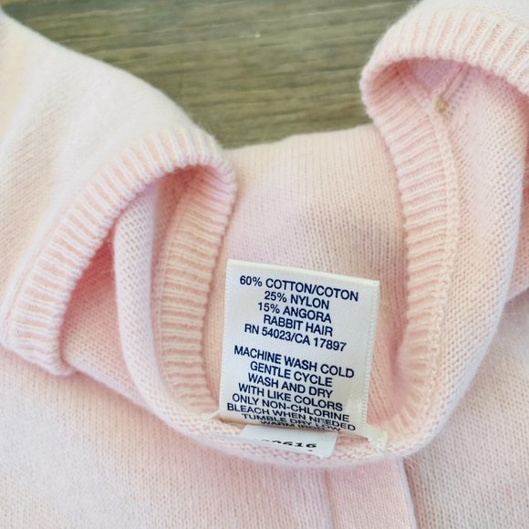 Angora Blend Perfect Fit Cardigan with Multicolor Rhinestone Buttons (size S) - Picture 9 of 12